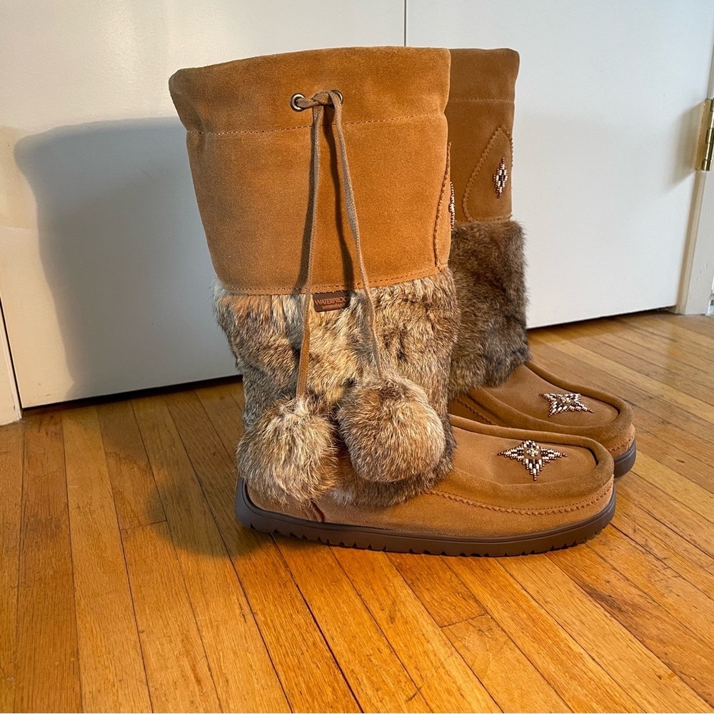 Manitobah Mukluk Waterproof Snowy Owl Winter Boots Oak L10 M8